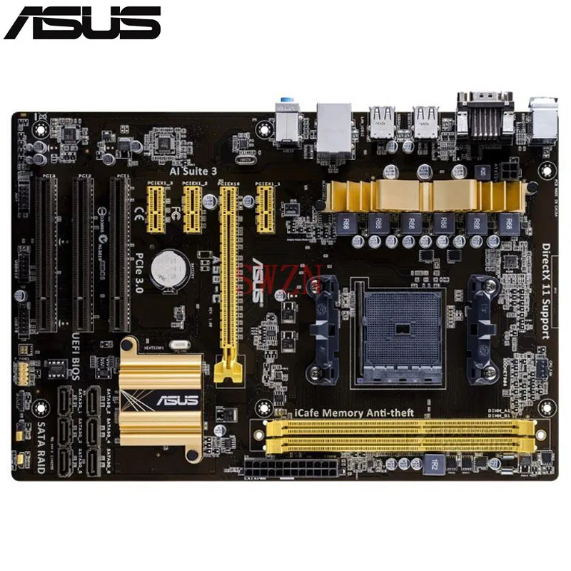 

original New Desktop motherboard For ASUS A58-C A58 Socket FM2/FM2+ 2*DDR3 support 32G 6*SATA III ATX