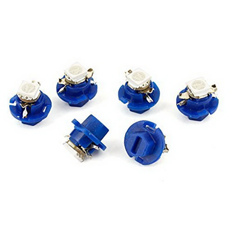 1pcs Blue B8.4D 5050 SMD 1 LED Dashboard Light Bulb 6pcs Internal Car
