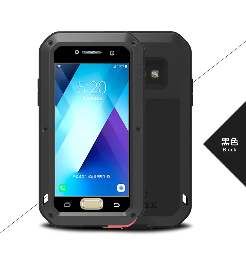 Чехол Love Mei в Водонепроницаемый чехол для SAMSUNG Galaxy Note 10 9 8 A3 A5 A7 A9 A6 A8(7) S6 S7 S8 S9 S10 Plus e A70 металлический бронированный чехол