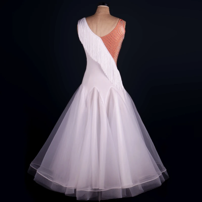 Новое Бальное Платье с кисточками waltz dresses2018 abiti ballo standard donna Бальные Танцевальные соревновательные платья