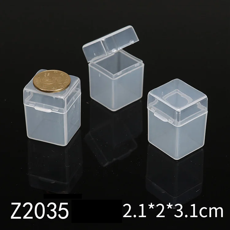 10pcs Mini Small Case PP Transparent Plastic Storage Box Pack Parts  Accessories