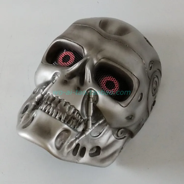 Терминатор полная маска для пейнтбола Airsoftsports пластиковая тактическая маска для Оптический охотничий прицел Косплей скелет модель