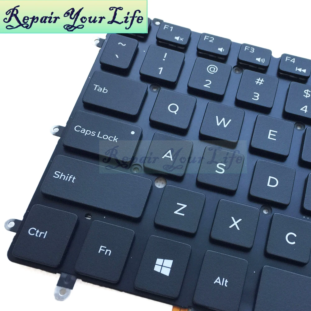 Ремонт вашей жизни Клавиатура ноутбука для DELL Inspiron XPS 13 7347 7348 США Макет Черный с подсветкой оригинальная замена клавиатуры