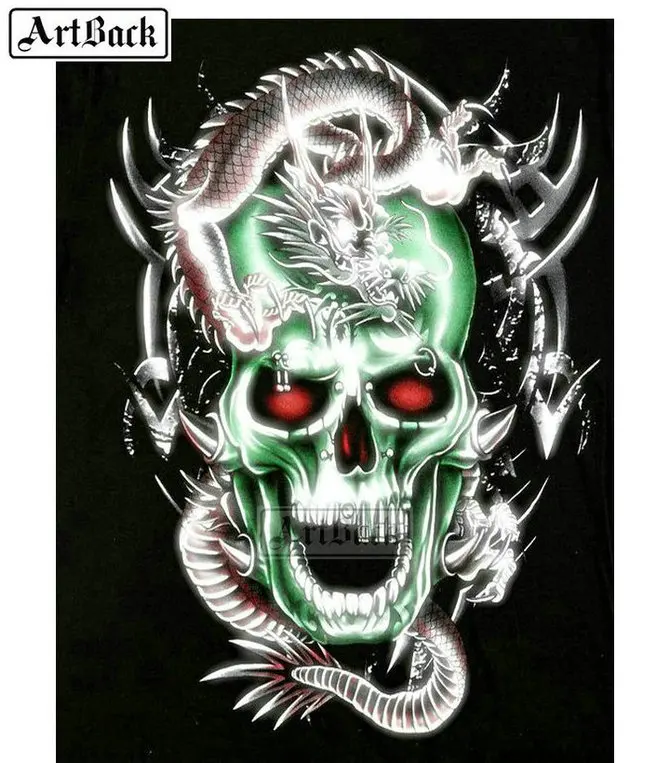 

New Arrival 5D Diamond Painting Skull Dragon Horror Icon Full Square Drill Rhinestone 3d Diamond Embroidery Mosaic Artwork
