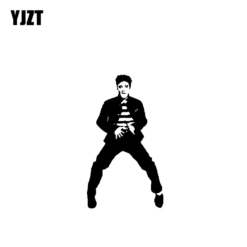 YJZT 10 3 см * 17 8 Виниловая наклейка на автомобиль Rock Elvis Presley мотоцикл