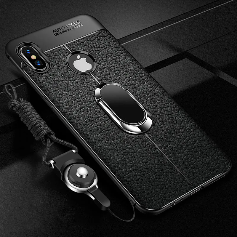 Soft Silicone Back cover for iPhone 11 X XR XS Max Pro With Magnetic Car Holder Case for iPhone 11 7 8 6 6S Plus 5 5S SE phone