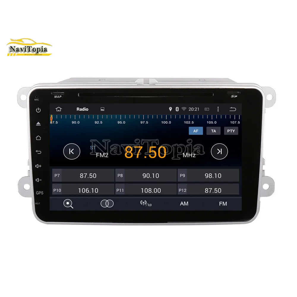 Sale NAVITOPIA 4G RAM 64G ROM PX6 Android 9.0 Car DVD GPS Navigation for VW Passat B7/Passat Variant/Passat CC/Touran/Golf V VI 5