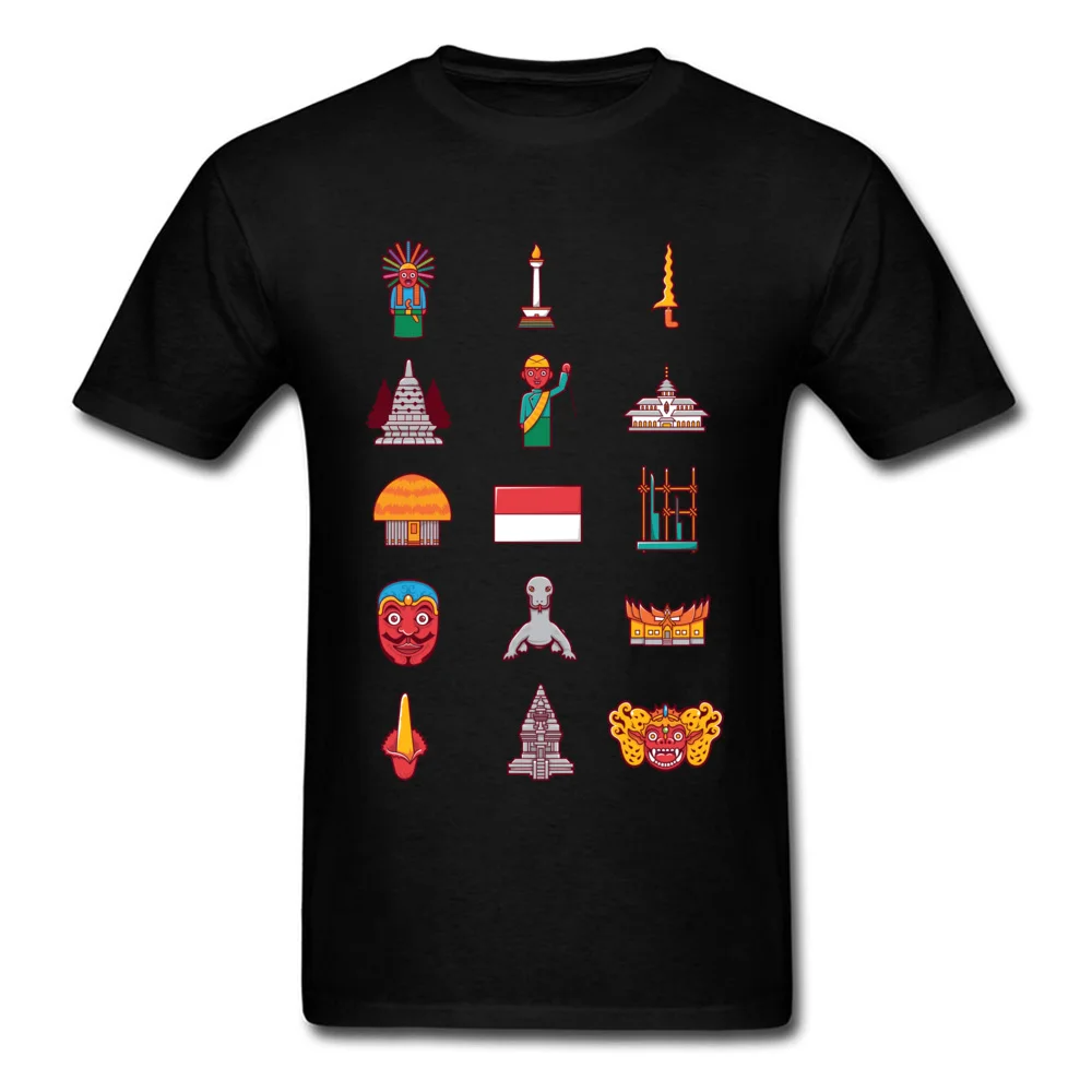 

Cute Indonesia Icon Tshirt Mens 100% Cotton Man Classic Autumn T-shirts Oversized 3XL O Neck Loose T Shirt On Sale Cheap