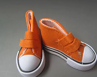 7,5 см волшебные наклейки холщовые кроссовки обувь для куклы 1/3 1/4 BJD& 16 дюймов кукла Шэрон аксессуары для кукол - Цвет: Orange