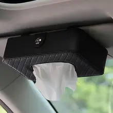 Универсальный Кожаный Автомобильный тканевый ящик автоматический насос кассетные аксессуары держатель креативная Съемная бумажная салфетка коробка органайзер для автомобиля