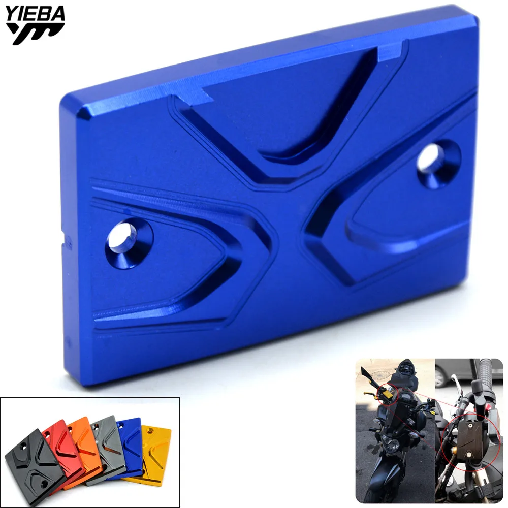 Motorcycle CNC Aluminum Front Brake Fluid Reservoir Cover Cap For