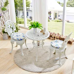 Ensemble Table et chaises de balcon extérieur en aluminium moulé, combinaison de Table et de chaises de jardin de Style nordique 