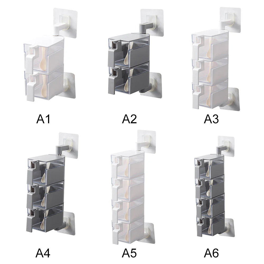 Кухонная приправа, ящики для хранения специй, контейнер для специй, специй, подвешивание на стену, вращающийся кухонный органайзер Инструменты