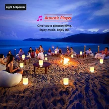 Портативный беспроводной Bluetooth динамик мини-плеер сенсорный Pat светлый цветной светодиод ночник прикроватная настольная лампа для лучшего сна