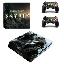 The Elder Scrolls V: Skyrim кожи Стикеры Крышка для Игровые приставки PS4 Slim консоли+ контроллеры