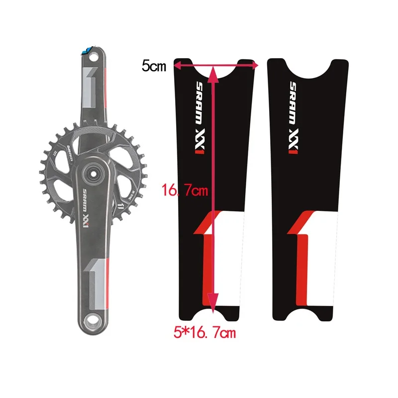 

SRAM XX1 Crankset Protective Stickers Tooth Plate Stickers Cover Bicycle Cycling Decals