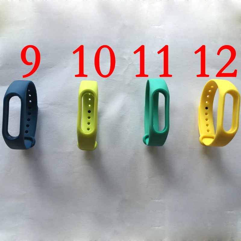 Ремешок для xiaomi mi band 2 цветной сменный силиконовый браслет наручных часов