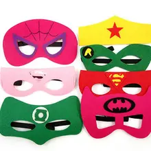 Супергерой косплей войлочные маски маска на Рождество на Хэллоуин подарок человек паук Железный человек простые маски для детей Детские Вечерние наряды