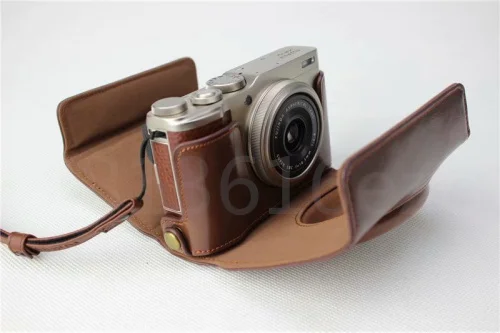 Искусственная Кожа Камера сумка для FUjifilm XF10 FUJI X-F10 чехол с ремешком черный кофе коричневый