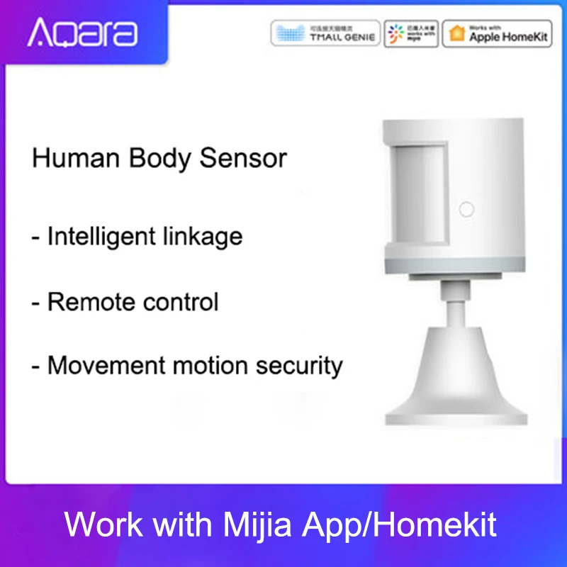 100% Xiao mi Aqara датчик человеческого тела ZigBee движение безопасности движения беспроводное соединение интенсивность света шлюз 2 mi домашнее