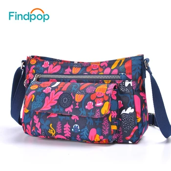 

Findpop Floral Women Messenger Bag Large Capacity Ladies Shoulder Bag 2017 New Fashion Waterproof Canvas Shoulder Crossbody Bags