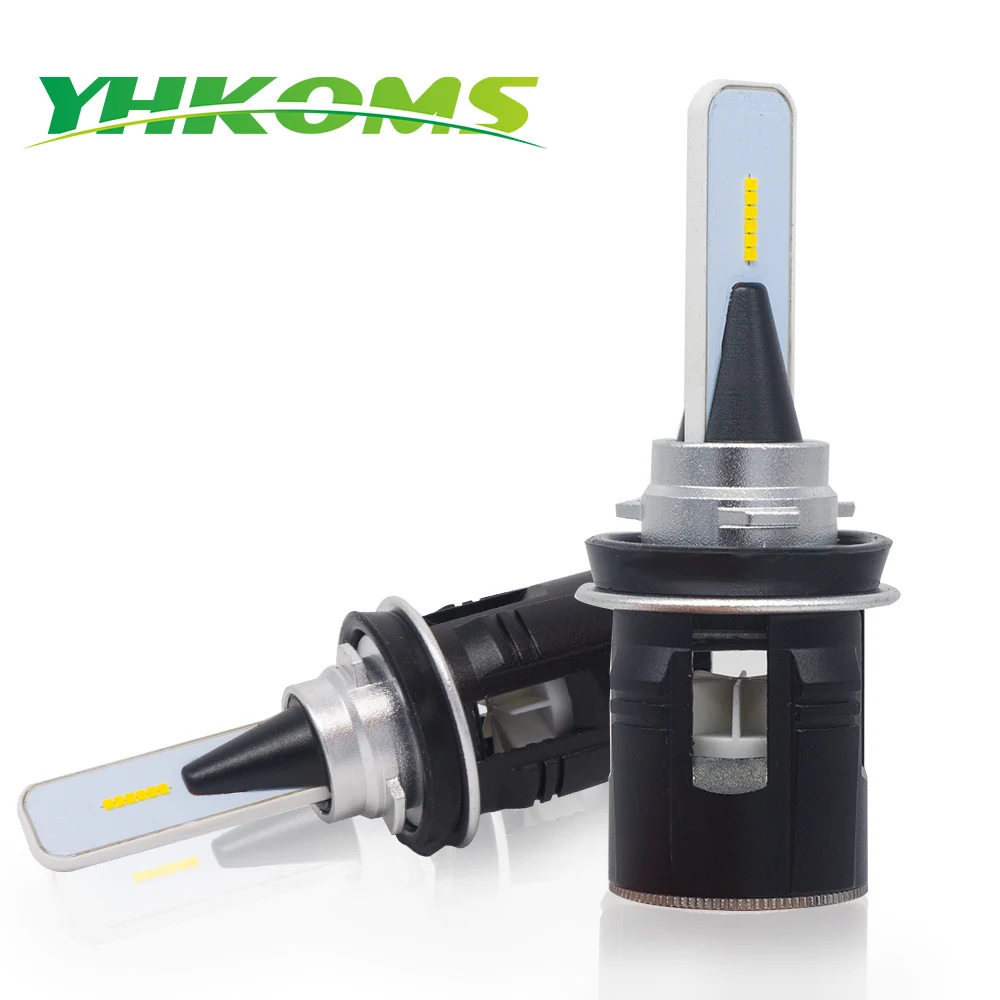 YHKOMS Автомобильные фары H8 H11 LED H4 H7 H1 H3 H9 9005 HB3 9006 HB4 светодиодные лампочки Мини