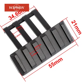 

WIPSON Hunting 45 Degree Offset Weaver Rail Mount Quick Release For Flashlight Sight Riflescope