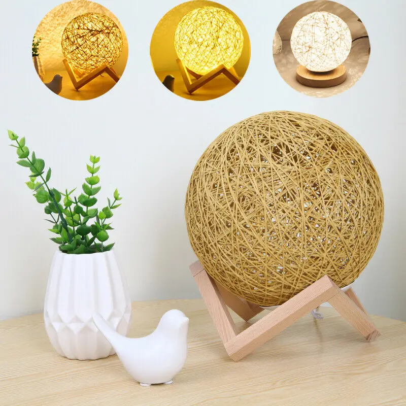 

USB LED Magical Moon Night Light Moonlight Table Desk Moon Lamp Home Decor UK