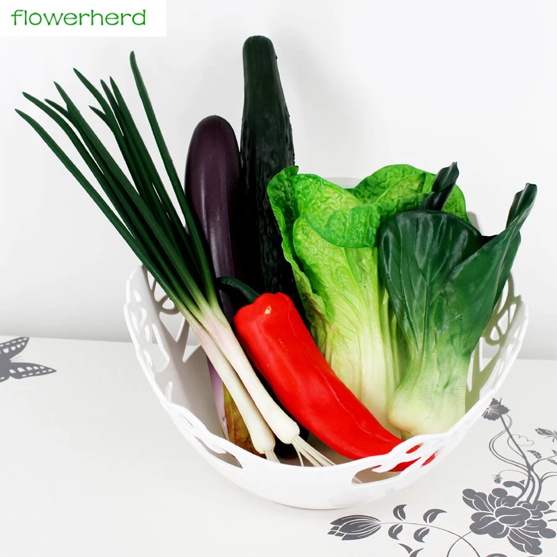 

1PC High Quality Artificial Vegetable Fake Decorative Real Touch PU Home Decoration Artificial Fruits