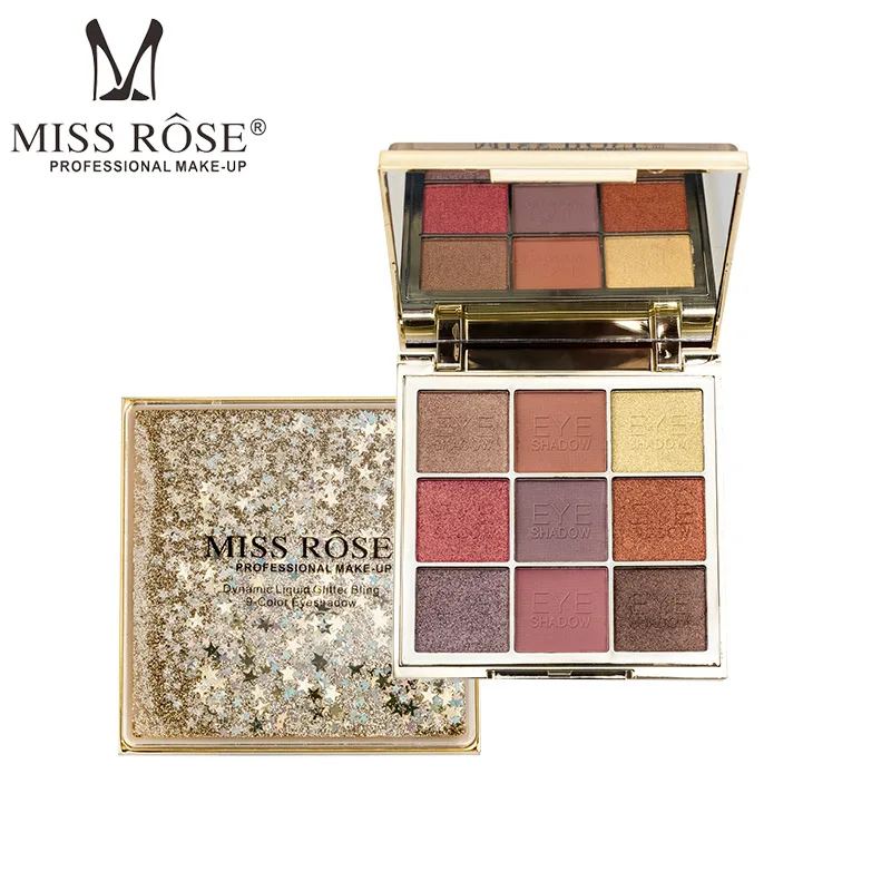 2019 Miss Rose Профессиональный макияж 9 оттенков тени для век Палитра природных