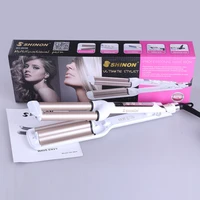 Professional Hair Curler Irons Corrugation for Hair Ceramic 3 Barrels Infrared Hair Curling Iron Women Waves Salon Styling Tools 6