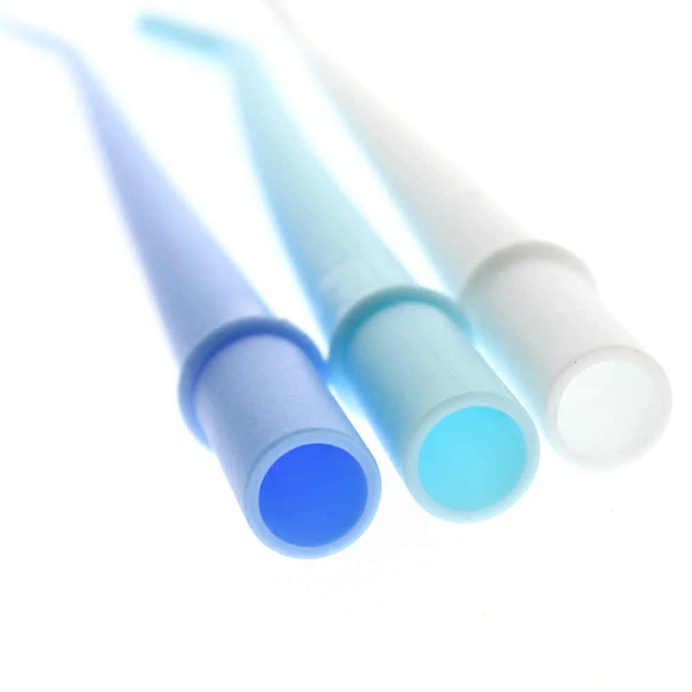 50Pcs Dental Surgery Pipe Elbow 1/8 IInch Diameter White Aspirator Tube Bend Dentist Materials 3.8mm