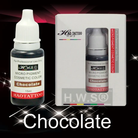 

1Pcs 15ml/bottle Vacuum Aseptic Makeup Pigment Chocolate Professional Semi-Permanent Makeup Tattoo Eyebrows Eyeliner Lip Ink