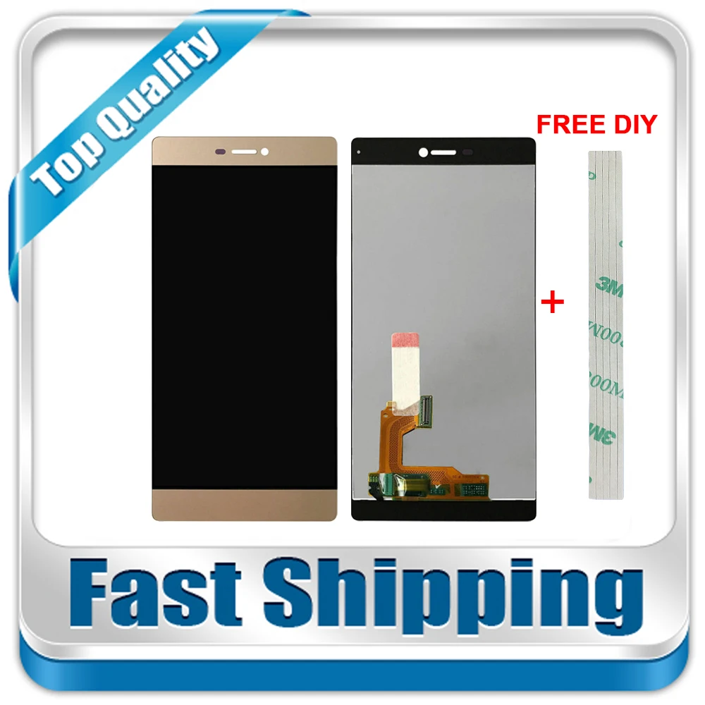 

New For Huawei P8 GRA_L09 GRA_UL00 GRA-L09 GRA-UL00 Replacement LCD Display + Touch Screen Assembly 5.2-inch Black White Gold