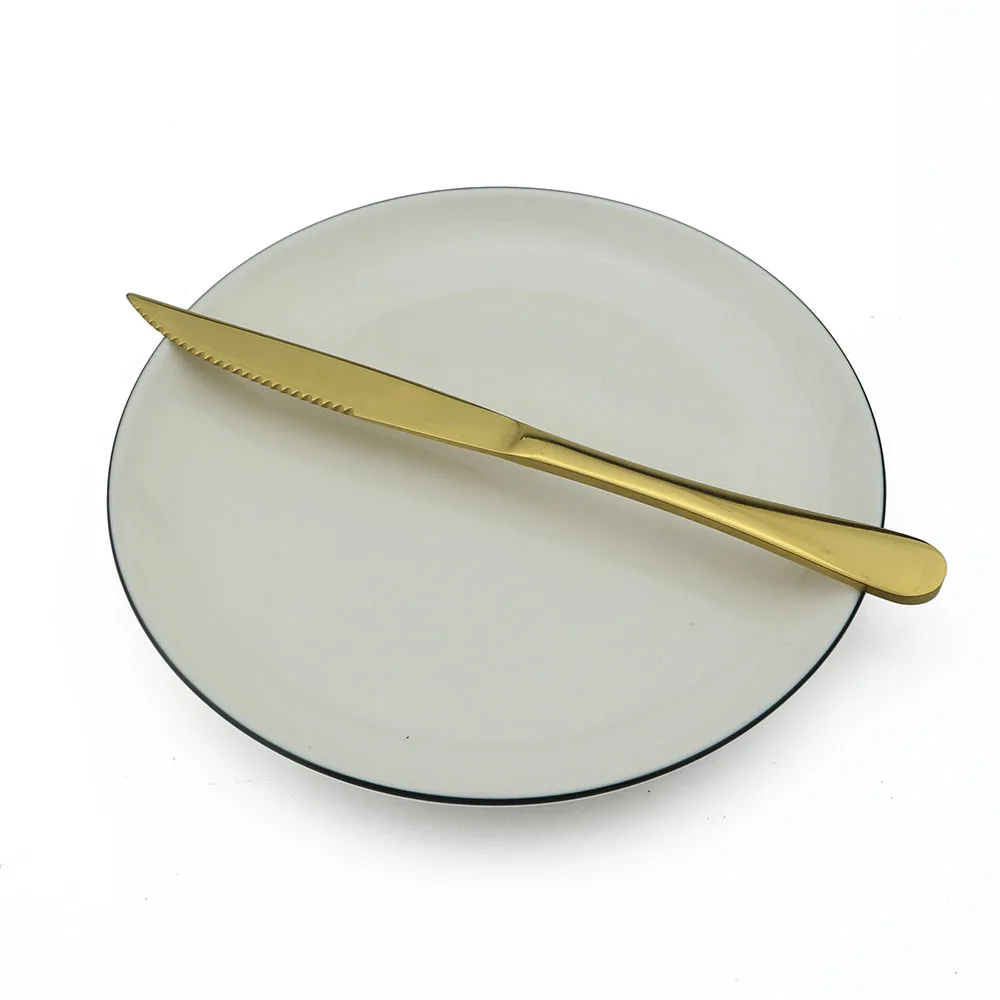 JANKNG 1 шт. цветной нож для стейка набор радужной посуды прибор из нержавеющей стали набор посуды столовый сервиз набор ножей