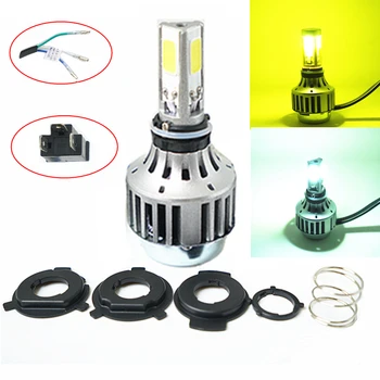 

3000K 6000K 32W 3000LM COB H4 LED High Low Beam Car Bike Motorcycle Headlight Lamp Kit CE