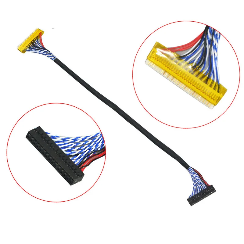 FIX S8 30Pin LVDS кабель для контроллера ЖК дисплея длина 26 см 17 дюймовой 19 TFT панели 2ch 8bit