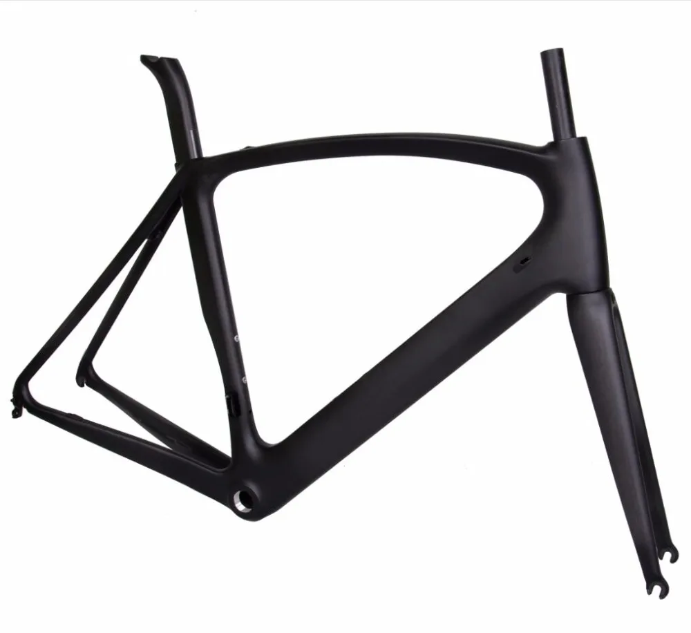 Cheap 2018 Hot sale Wholesale brand custom design carbon T800 toray fiber top quality road bicycle frame UD matt aero road bike frames 0