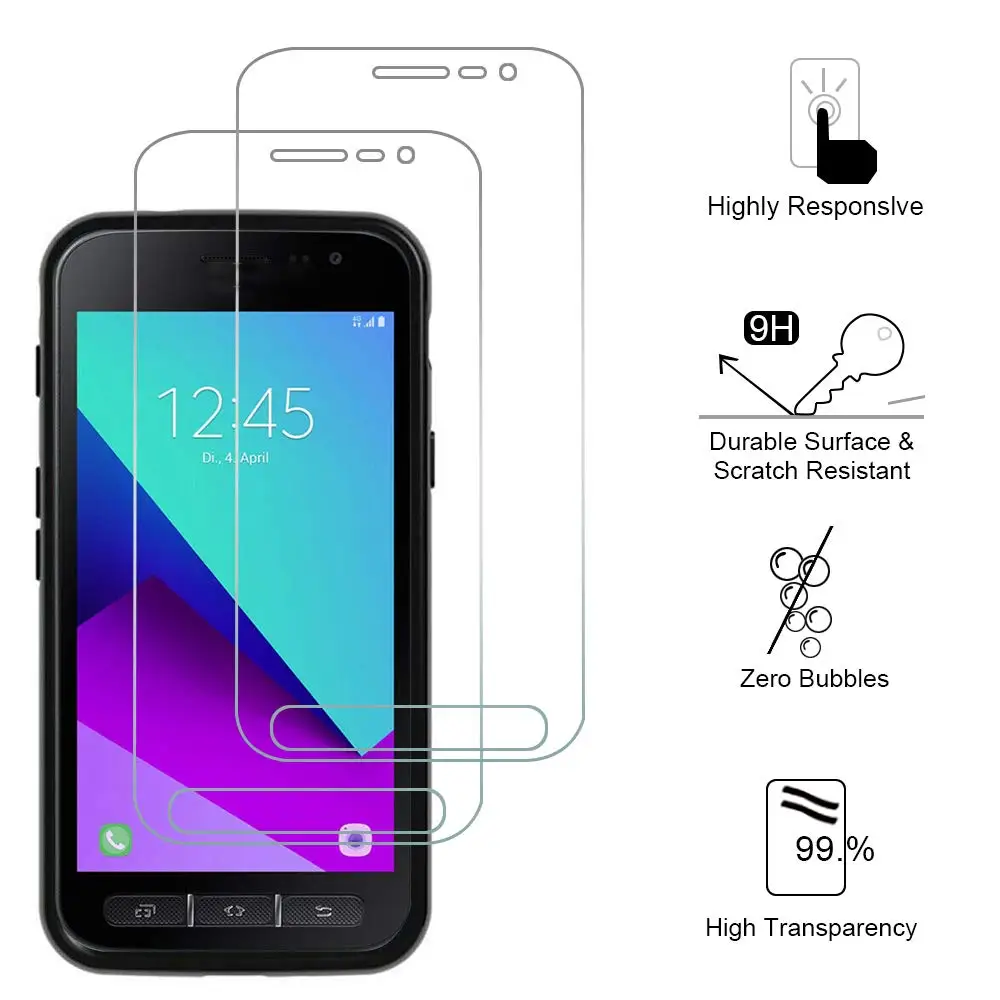 phone screen guard Tempered Glass For Samsung Xcover 4 G390F Screen Protector 2.5D 9H Premium For Samsung Xcover4 Protective Film t mobile screen protector