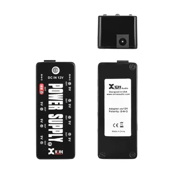 

Xvive V19 Guitar Effects Compact Size Power Supply Station 8 Isolated for 9V 18V Guitar Effects with Power Cables Power Adapter