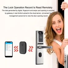 WiFi Fingerprint Door Lock Electronic Door Lock Intelligent APP Bluetooth Biometric Smart Door Lock Home Apartment Anti-theft WiFi Fingerprint Door Lock Electronic Door Lock Intelligent APP Bluetooth Biometric Smart Door Lock Home Apartment Anti-theft