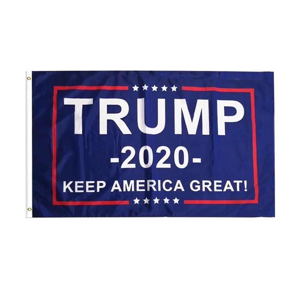 150x90 см Трамп флаг двухсторонний Печатный флаг "Трамп" держать Америку отлично подходит для США - Цвет: Trump 2020 Flag