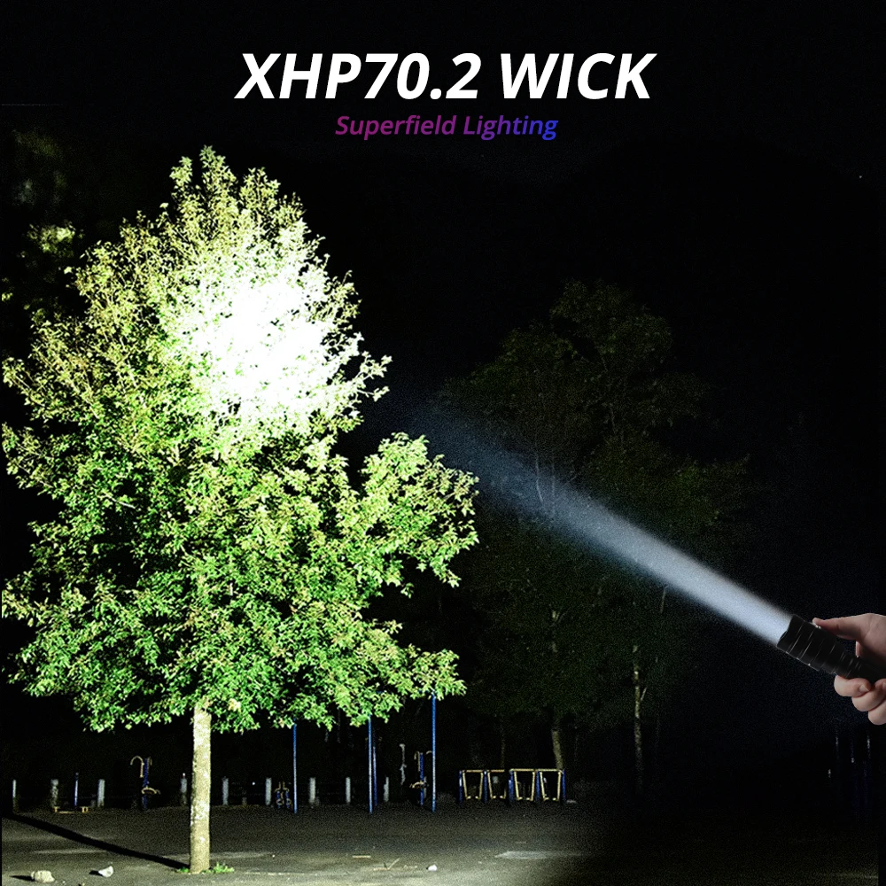 Светодиодный фонарик xhp70.2 ультра яркий водонепроницаемый светодиодный фонарь