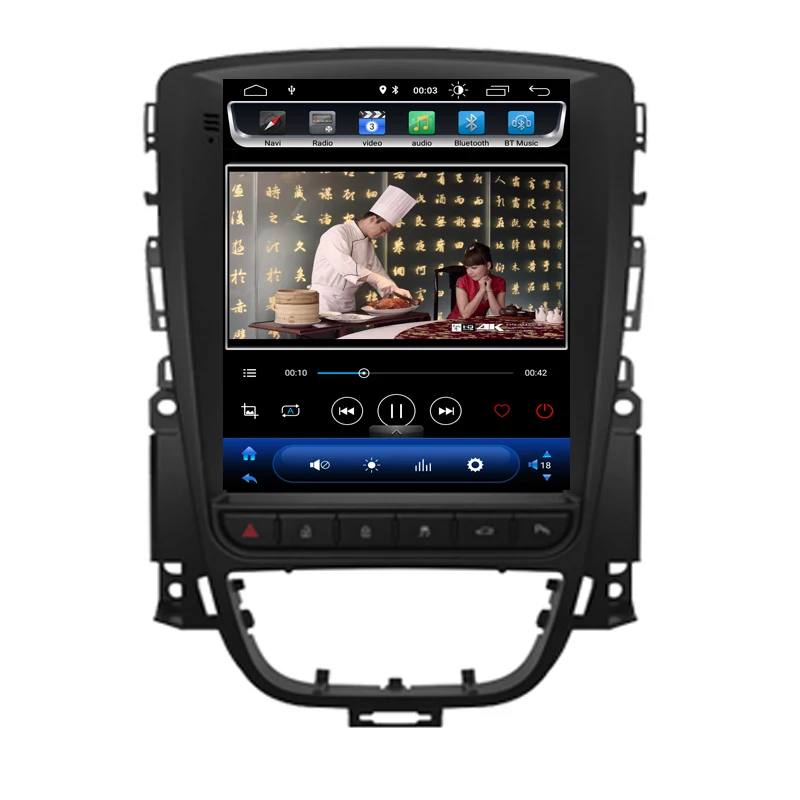 Best Android 8.1.0 vertical Car Multimedia tesla GPS NAVIGATION Radio player for Opel Astra J CD300 CD400 Vauxhall Holden 5