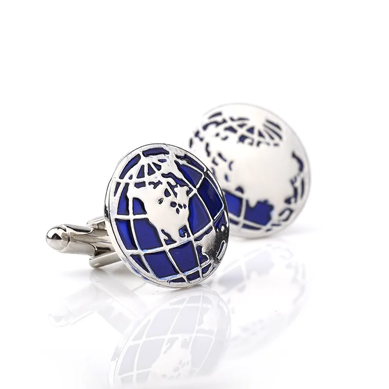 High-Quality-Globe-Earth-Cufflinks-For-Mens-Luxury-World-Map-Men-French-Shirt-Cuff-Links-Tie (3)
