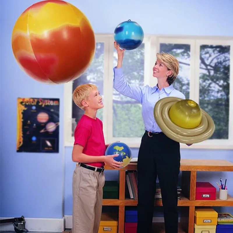3.29 Inflatable Solar System Nine Planets Model Children Outdoor Fun Toys Kids Early Learning Toy Balls Birthday Party Favors1