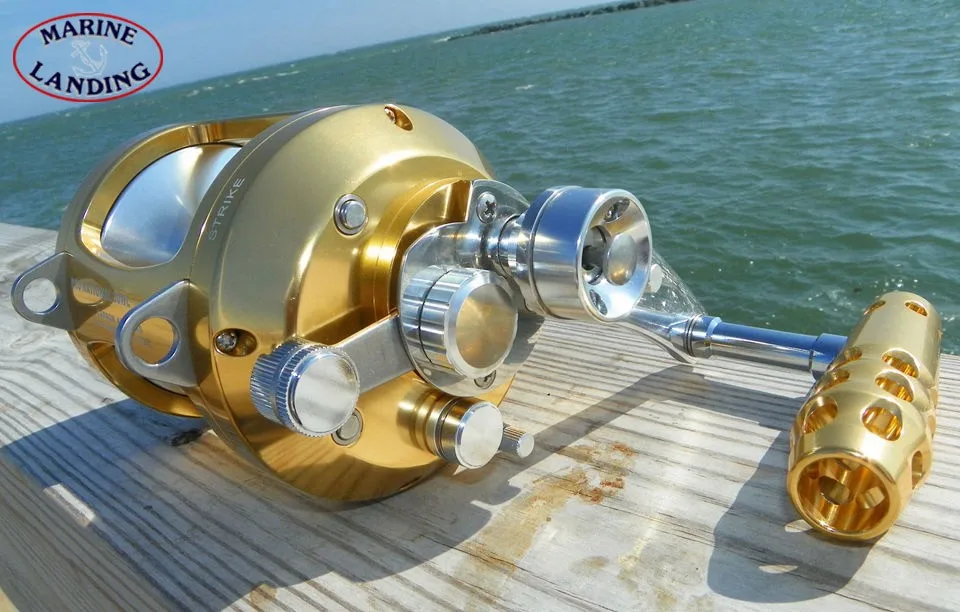 Carretel de Pesca Barco de Pesca ao Corrico Carretel de Alumínio Duas Velocidades Alavanca Arrastar Bobinas Jogo Mar Carretel Arraste Usinado Cnc Mod. 1232346 17 Carretel de pesca Duas Velocidades Alavanca Arrastar
