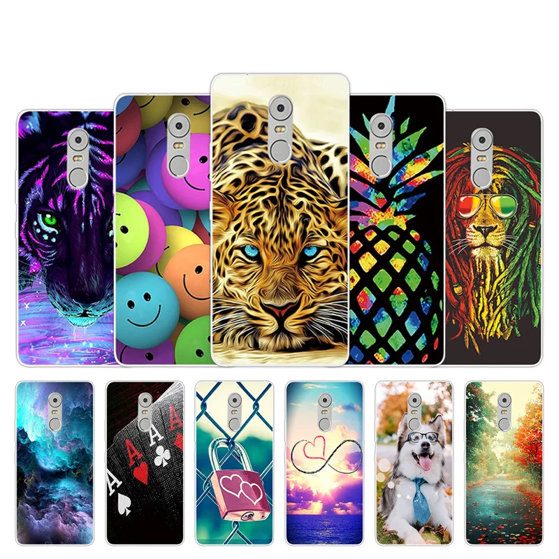 

For Lenovo K6 Note 5.5 Inch K53 A48 K6Note K53A48 Case Soft TPU Silicone Phone Cover Smile Design for Lenovo K 6 Note Gel