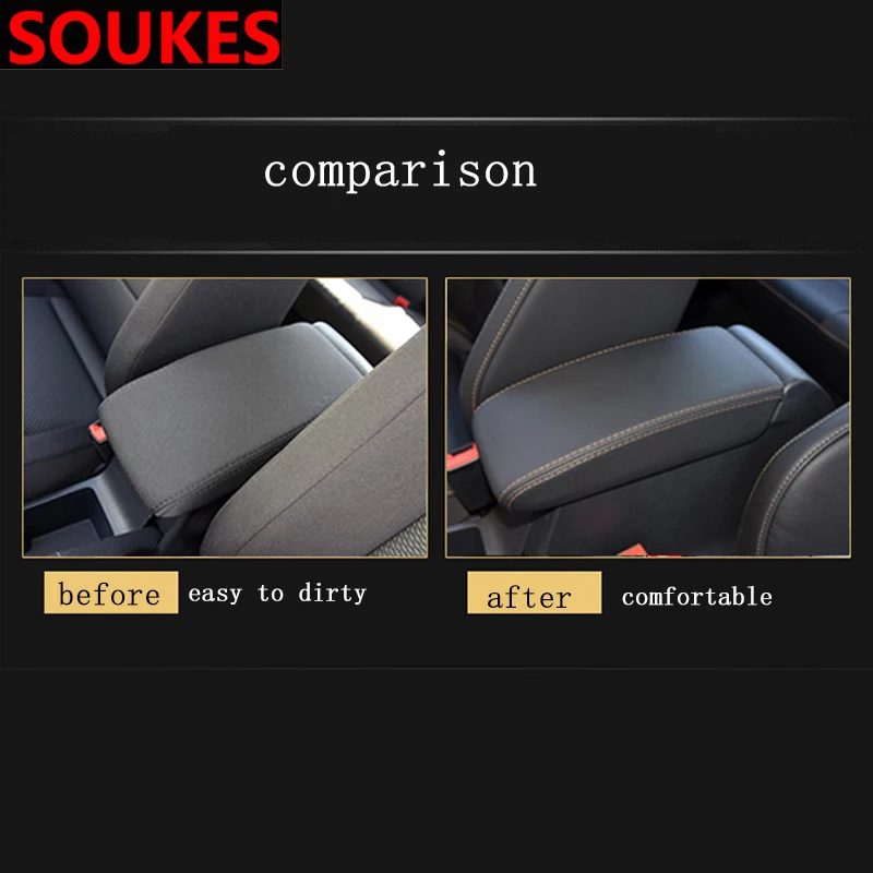 Подлокотник из натуральной кожи для Hyundai Solaris Tucson 2016 I30 IX35 I20 Accent Santa Fe Citroen C4 C5