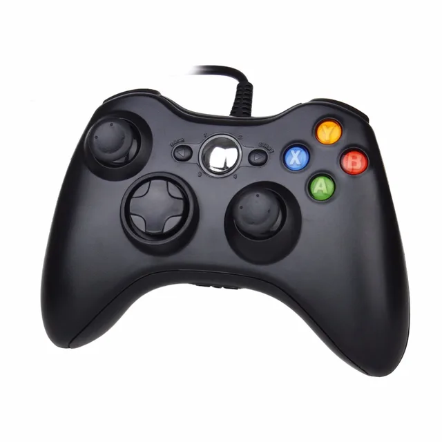 Cheap 1Pcs USB Wired Joypad Gamepad Game Controller for PC Microsoft Xbox & Slim 360 games for Windows 7 USB Gamepad Joystick